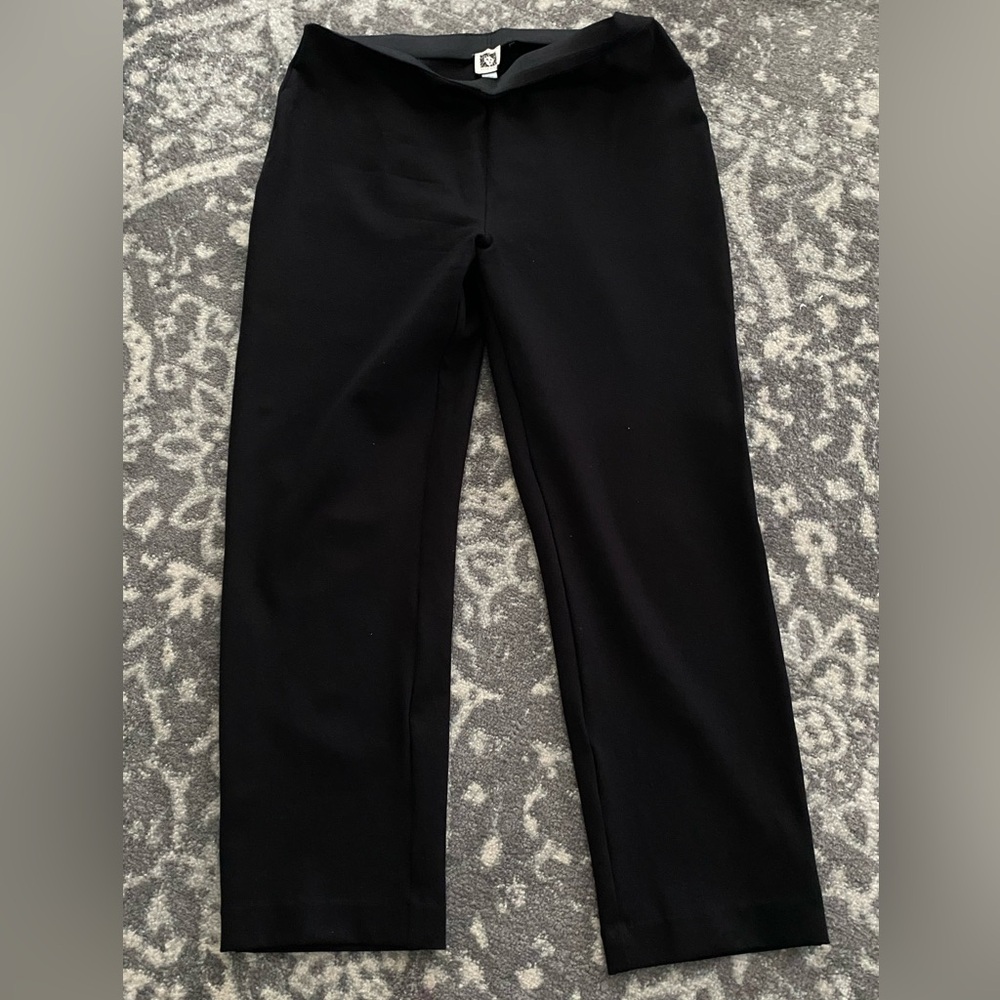 ANNE KLEIN | BLACK PANTS | L |